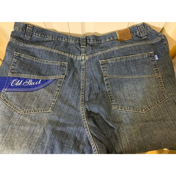 Vtg Old Skool Urban wear Men’s Sz 44 Blue Jeans‎ Shorts - Picture 7 of 7
